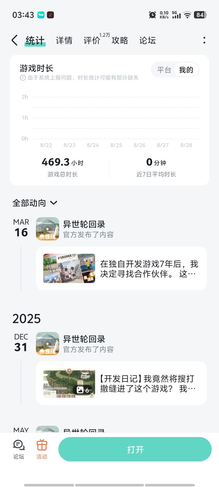 这个游戏时长估计没多少人比我久了吧😆截图