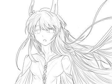 166，虽然还只是线稿，但是一口老血要喷出来了