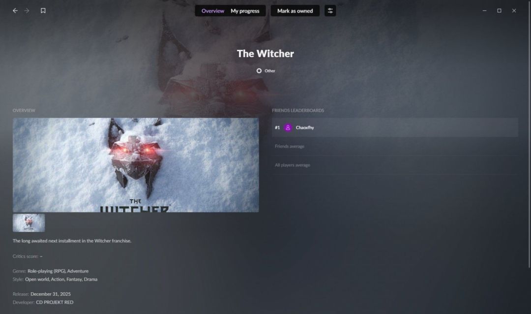 你信吗⁉️传言《巫师4》明年底可能上线‼️ 2