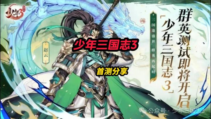 少年三国志3首测当日分享截图
