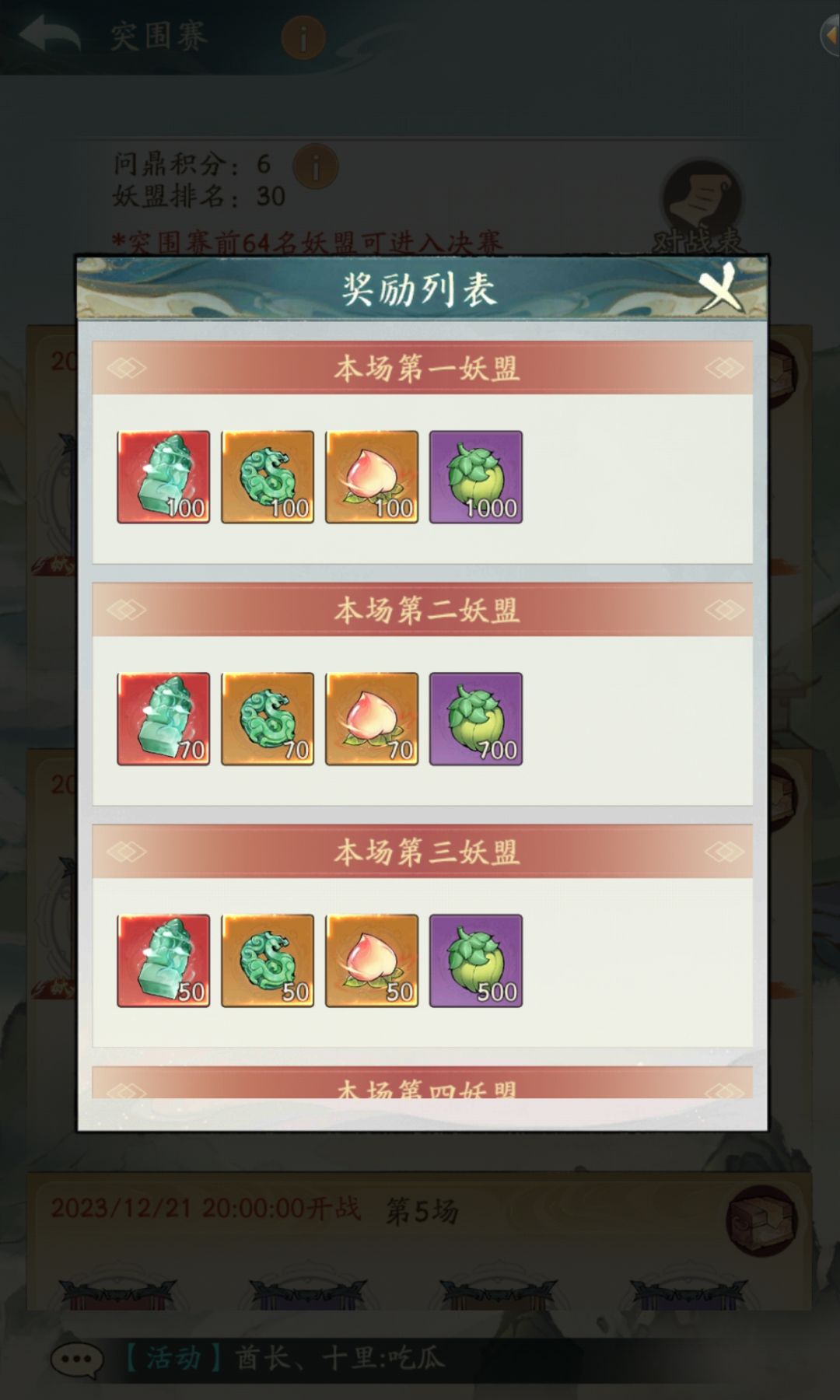 问鼎八荒进决赛咯~加油😊 2