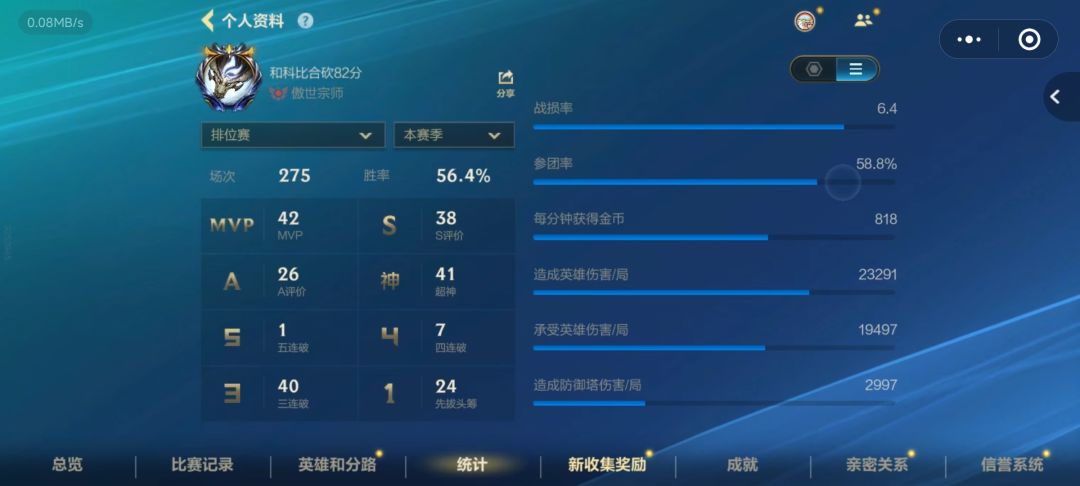 晒出自己的数据图和经常玩的位置我给你评价 1