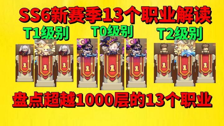 【元气骑士前传】盘点SS6新赛季超越1000层的13个职业?截图