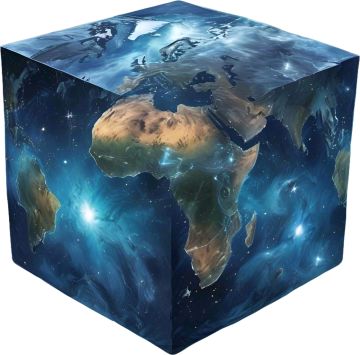 我的世界可能是一个方块的地球形状，你知道