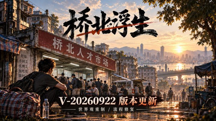 《桥北浮生》2026.09.22 更新|世界观重制与流程修复截图