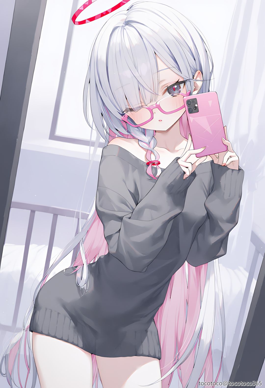 学生对镜自拍照 2