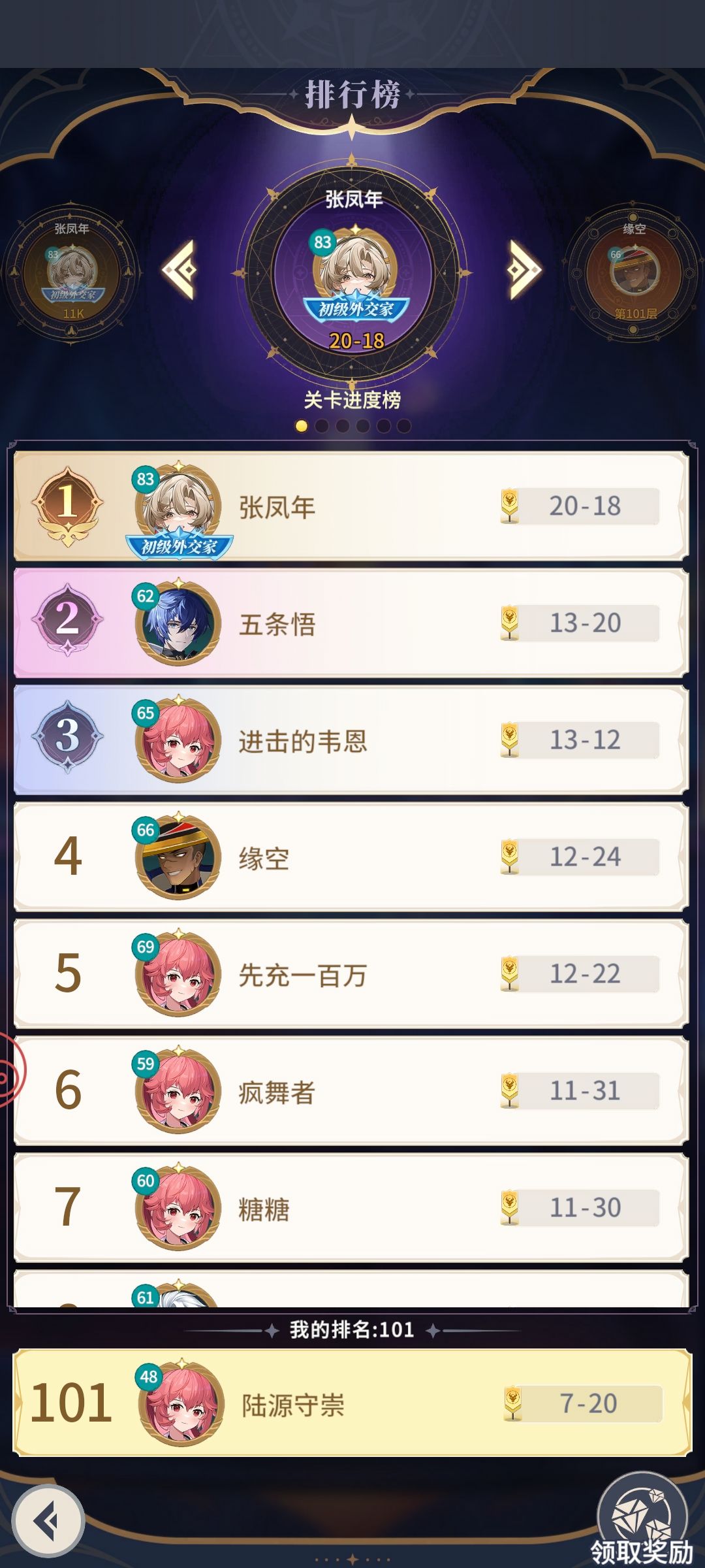 这第一是冲了多少？ 3