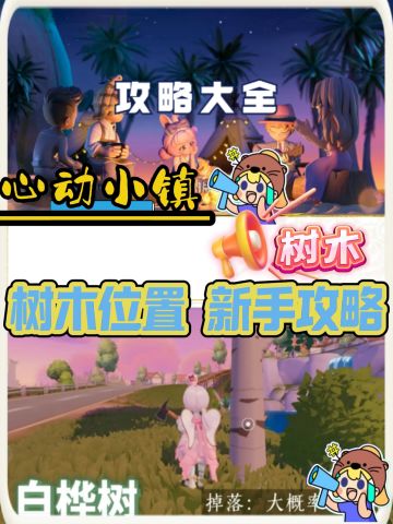 【心动小镇】树木位置大全