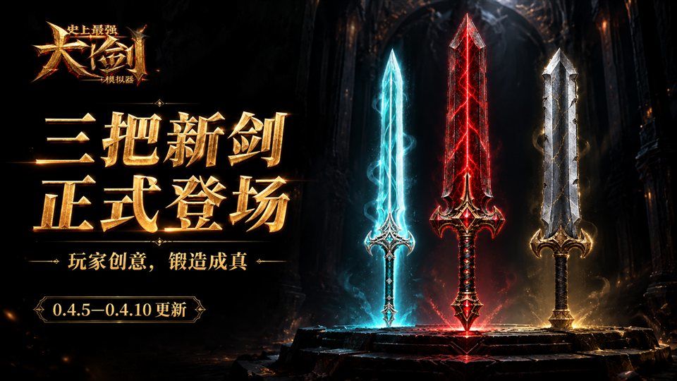 三把新剑登场|玩家创意,锻造成真! 1