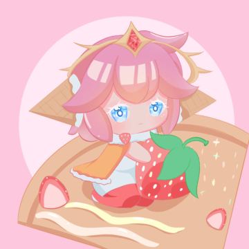 【饼干人xTapTap共创派对】草莓可丽饼饼干拟人