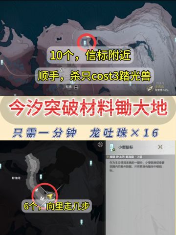 今汐突破材料、声骸路线图