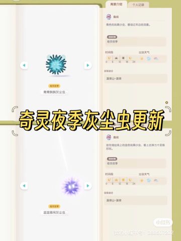奇灵夜季灰尘虫更新｜位置 天气 时间