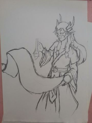 墨的拟人化，突然没灵感了