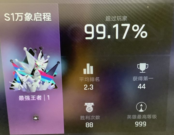 终于王者了!截图
