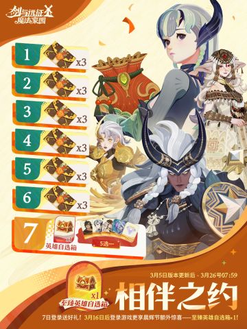 新版本七日签到 | 送至臻英雄自选箱