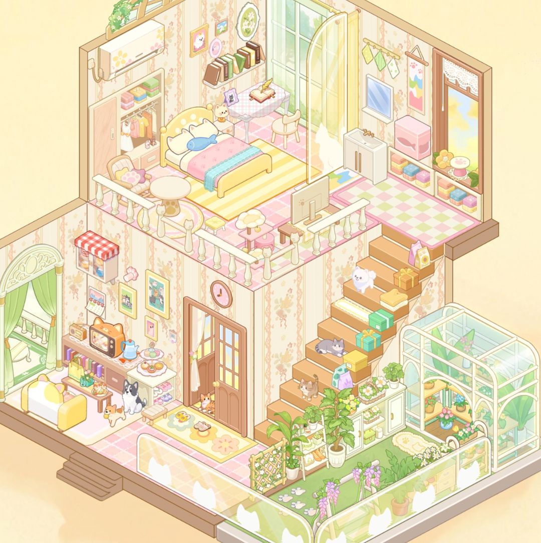 小屋双层单人养宠房截图