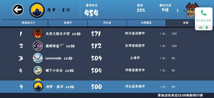 一区家族招人截图