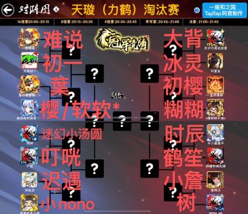 第十七届（一服）天璇武道会16强运动员表（回复参与勾玉抽奖）【已开奖】