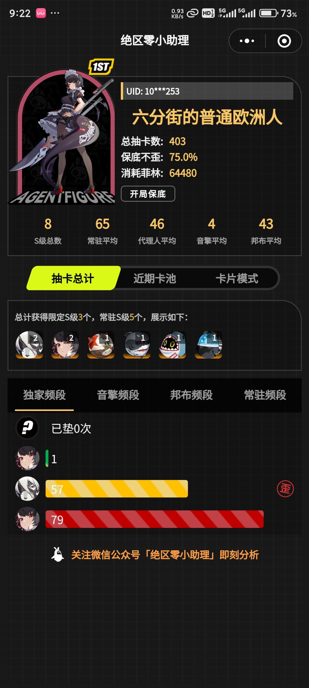 绝区零玩的最欧的一款游戏 1