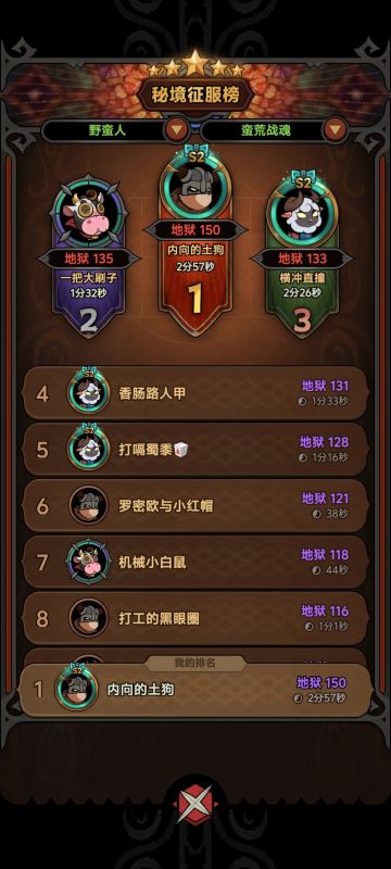 蛮荒套通关，简单提供思路供参考