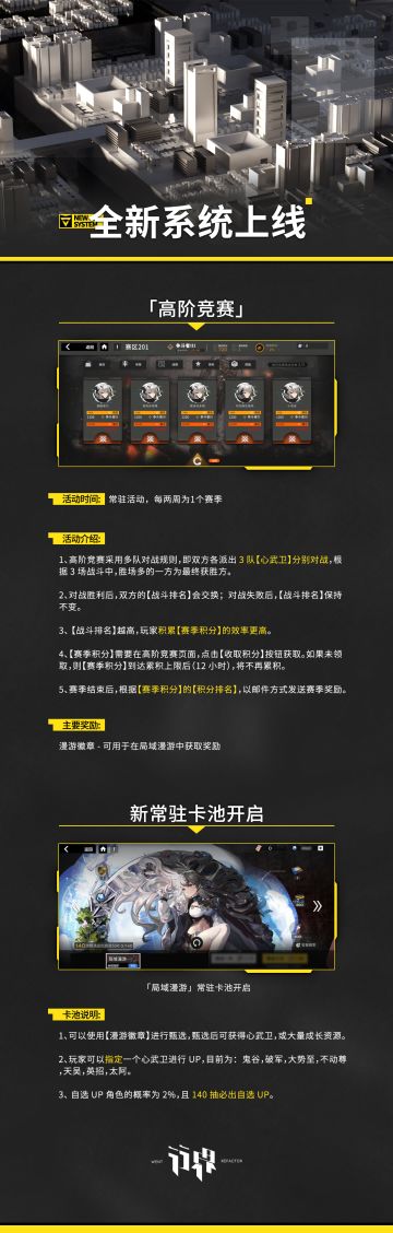 全新pvp系统及常驻卡池即将开启