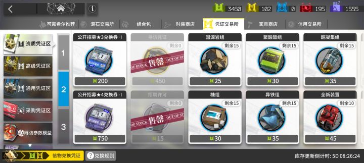 想问一下资质凭证区第二层要不要兑换完，情报凭证改换哪些东西截图
