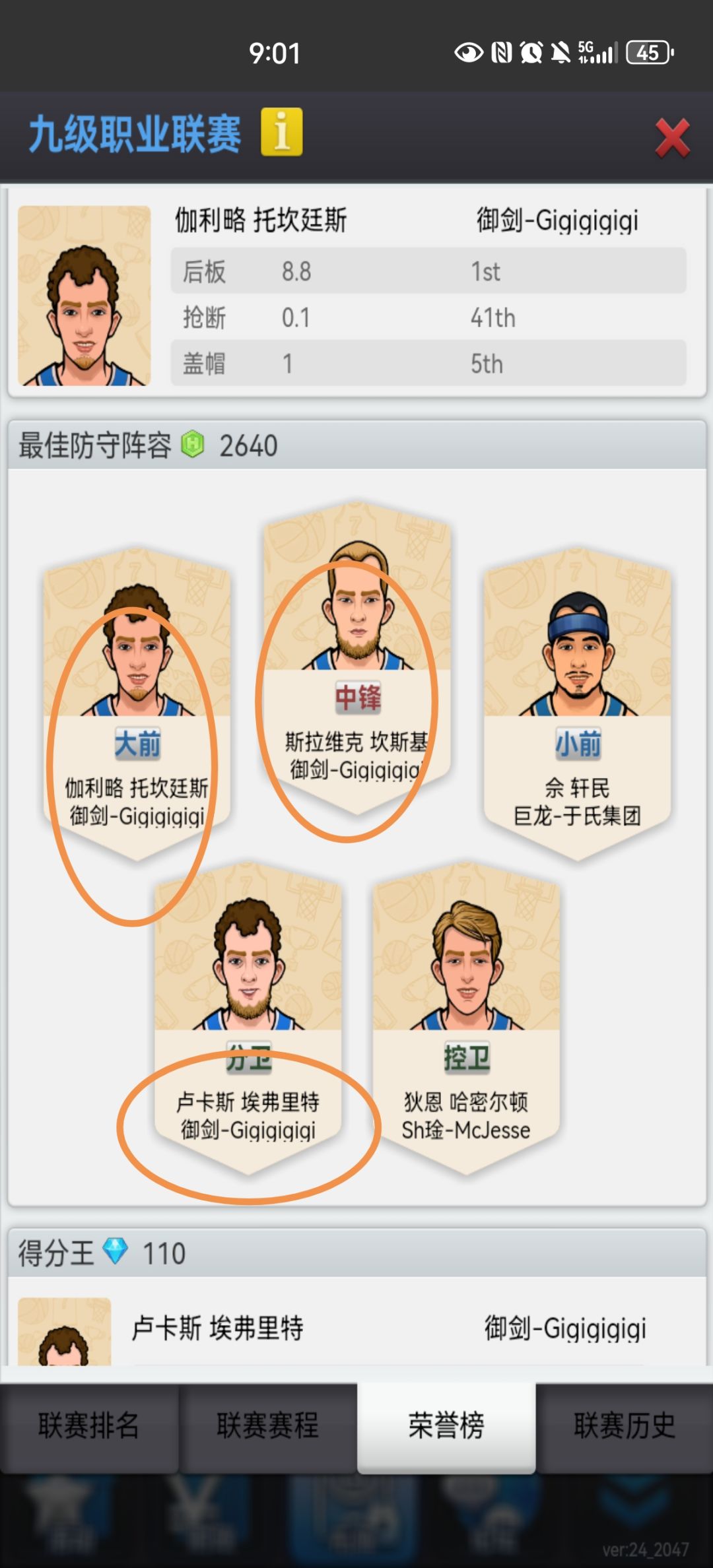 最佳防守阵容真的笑话 1