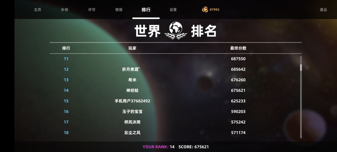 刚玩第一天就榜14了
秒杀流思路：有的红武可以减少能量上限，借此把上限减到1，再弄个自动导弹，无限升级，5分钟300倍伤害，一巴掌一个boss
记得打boss模式截图