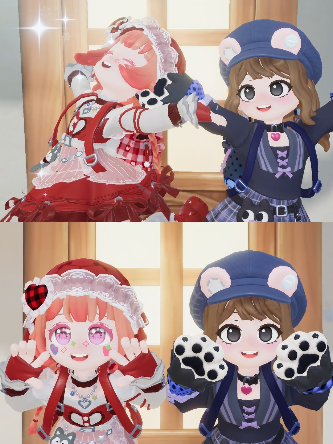 小红帽&小蓝帽❤️🖤 3