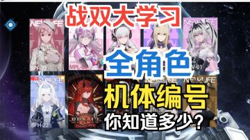 战双全角色机体编号 你知道多少？【战双大学习】全机体编号盘点