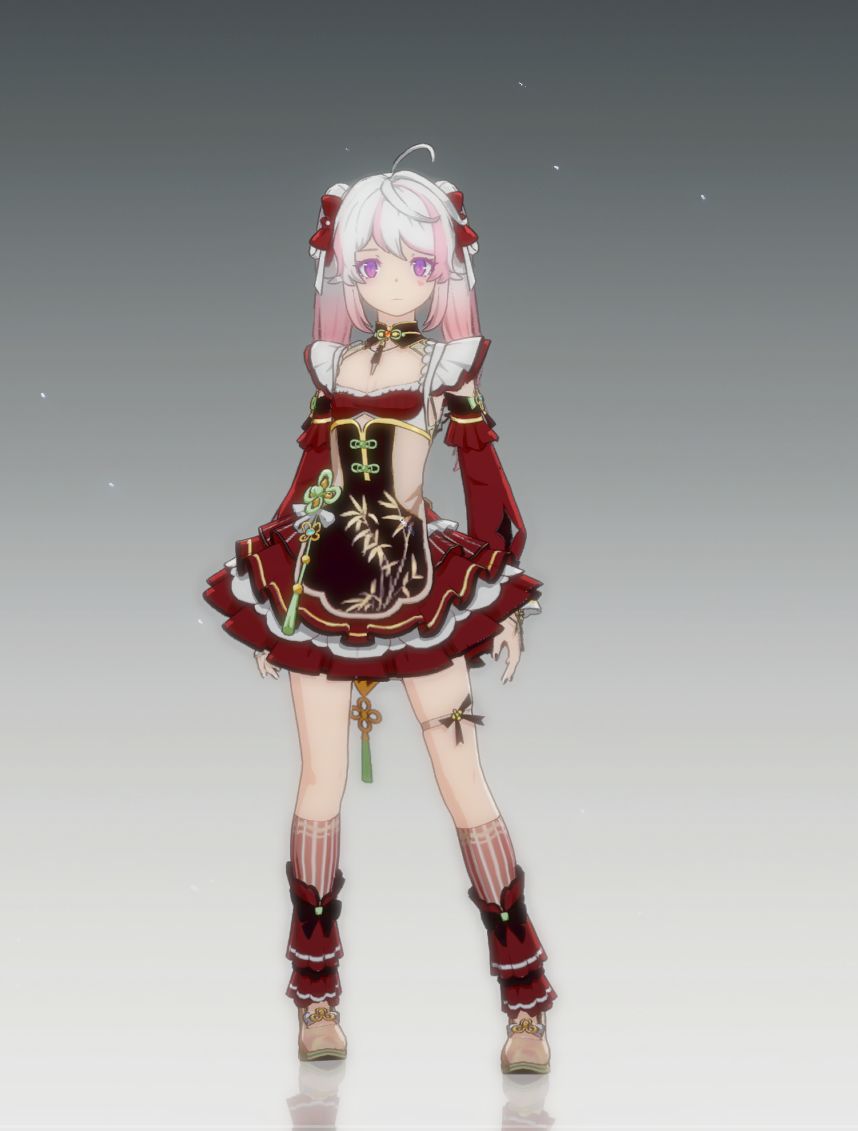 深红色中华娘 1