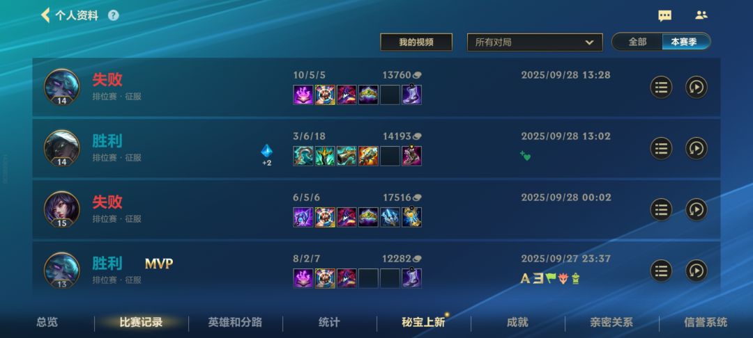 为什么我经常正战绩,但是拿不到评分? 2