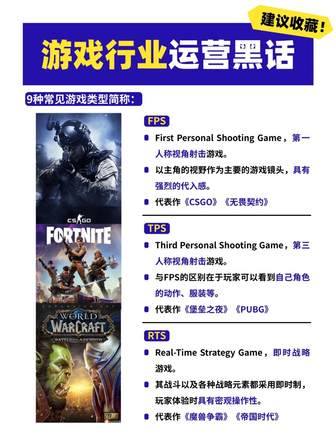 应届生看过来!常见游戏类型简称了解一下 3