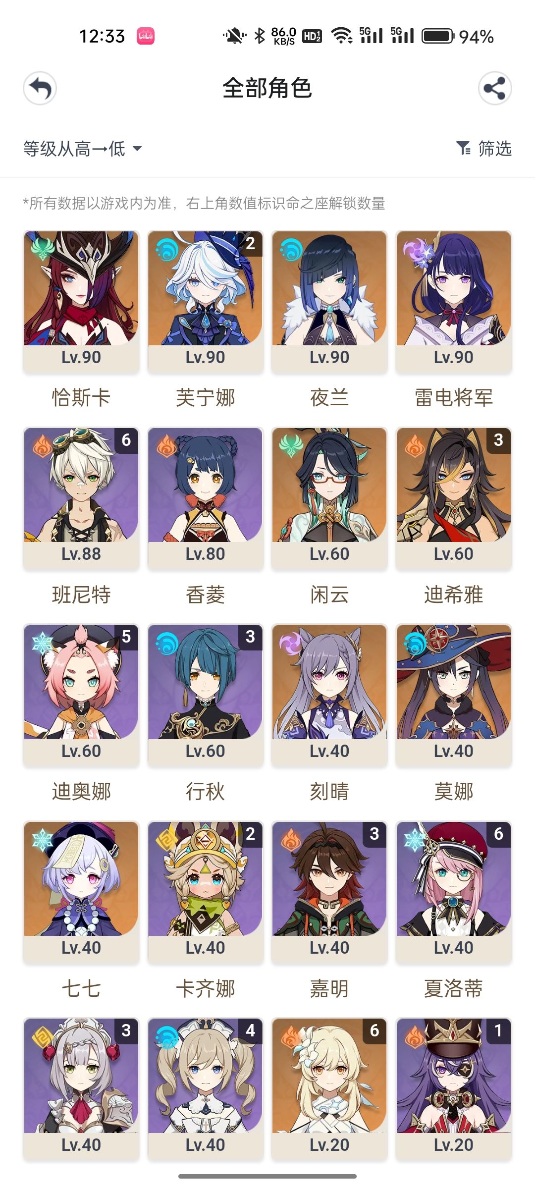 佬们,有大保底了,建议抽爱可菲吗 1
