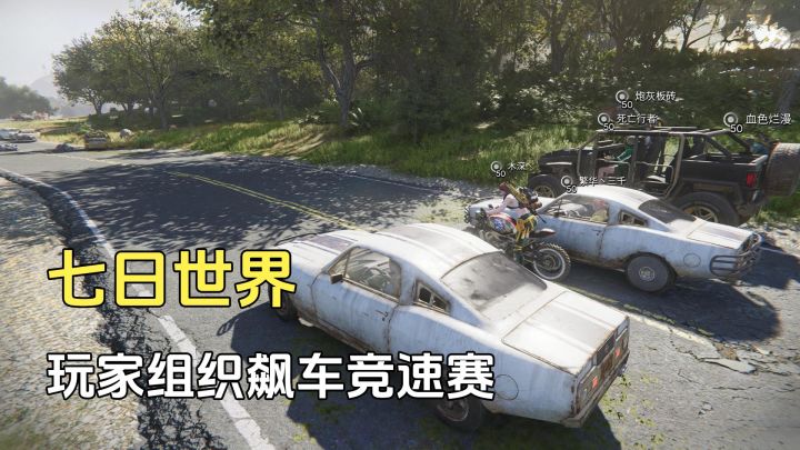 七日世界:第一届飙车竞速大赛,没想到爆车了截图