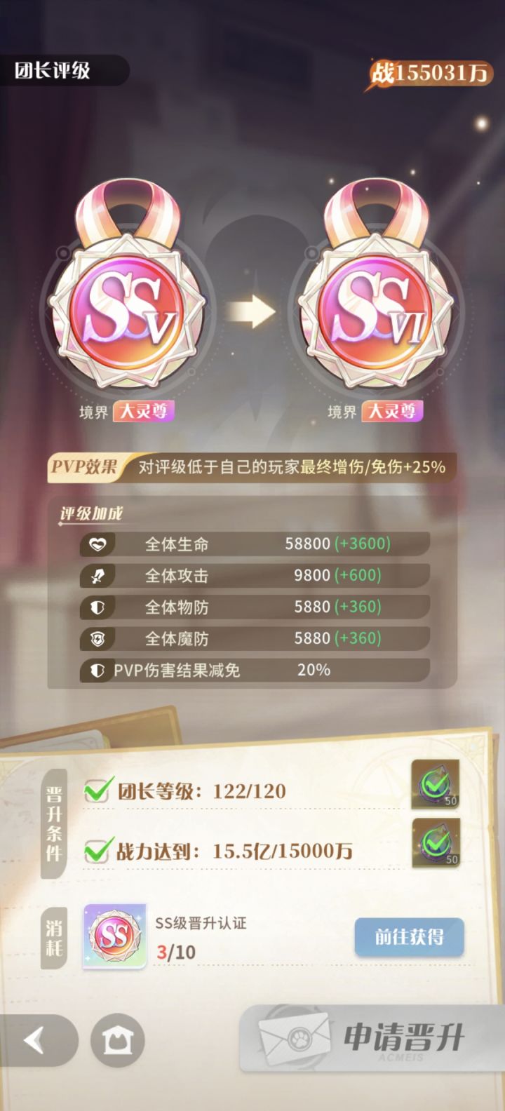 有没有大佬升到大灵尊 6 了？截图