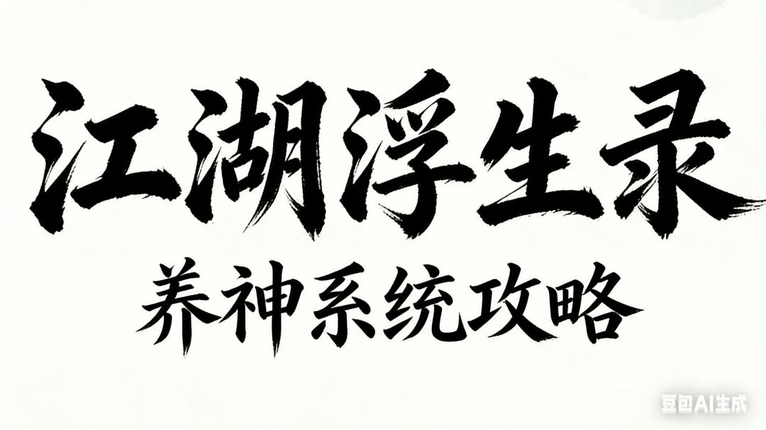 江湖浮生录 养神系统攻略截图