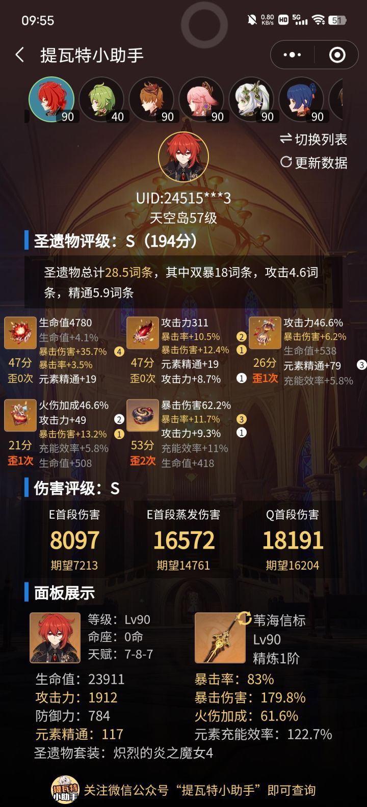 圣遗物方面还需要怎么提，只需要凹爆伤吗截图