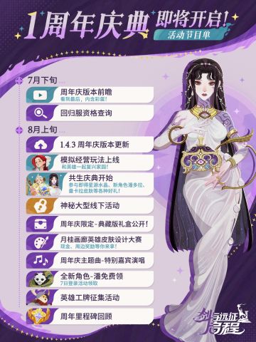 启程一周年节目单公布 庆典情报抢先看！