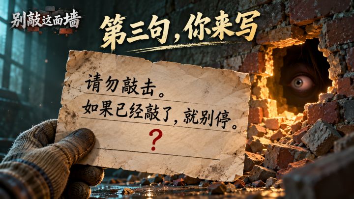 墙里掉出一张纸条,翻过来更不对劲了截图