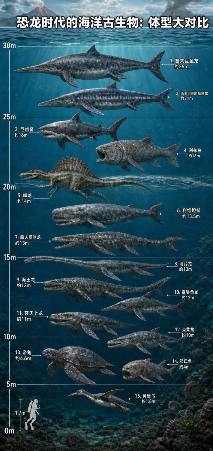 如果穿越回恐龙时代的海洋——截图