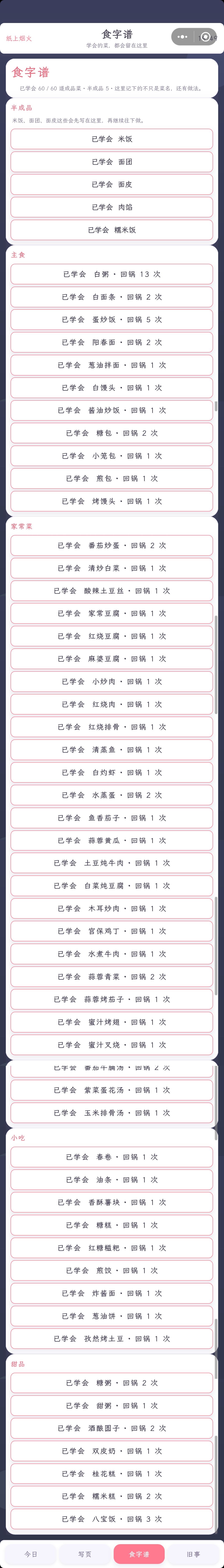 食谱已完成 1