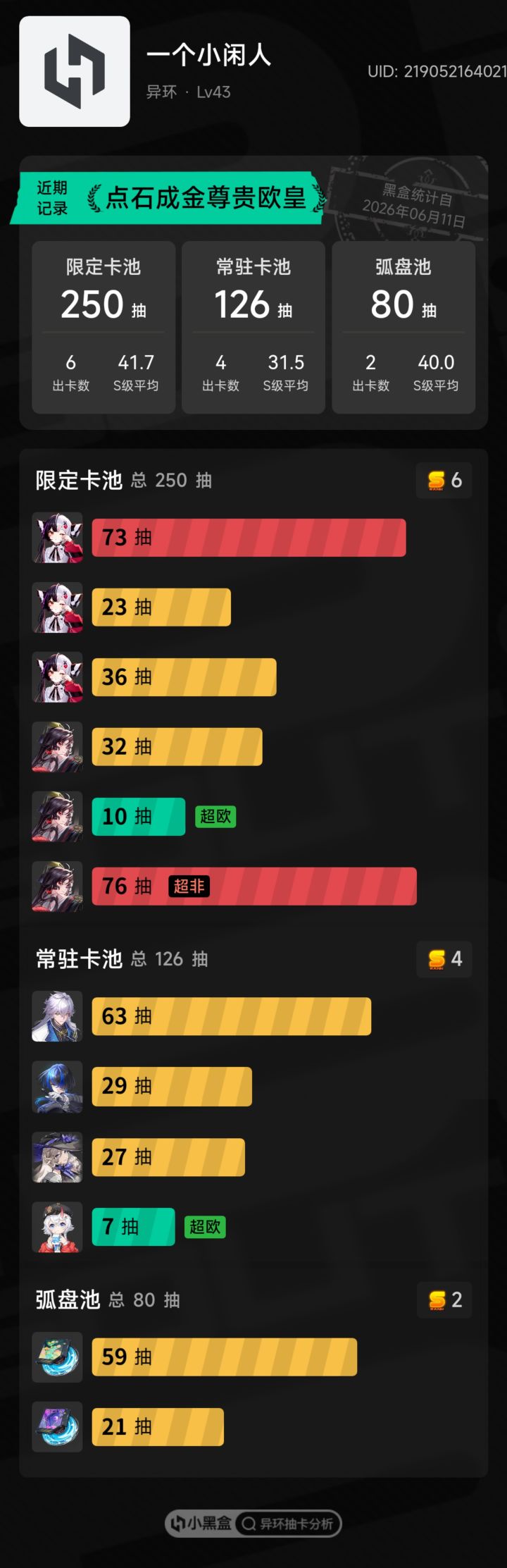 运气不好截图