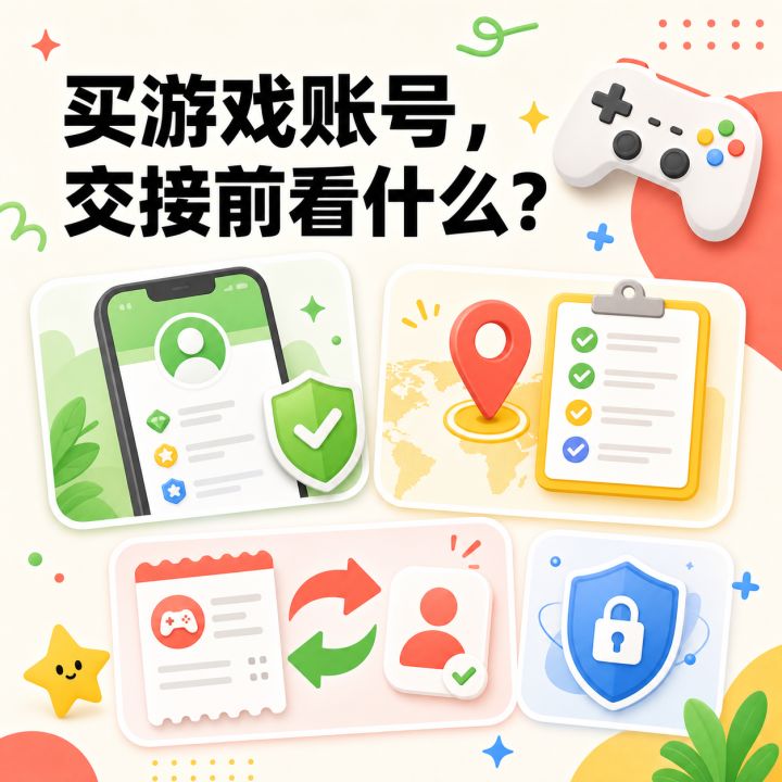 买游戏账号,交接前看什么?截图