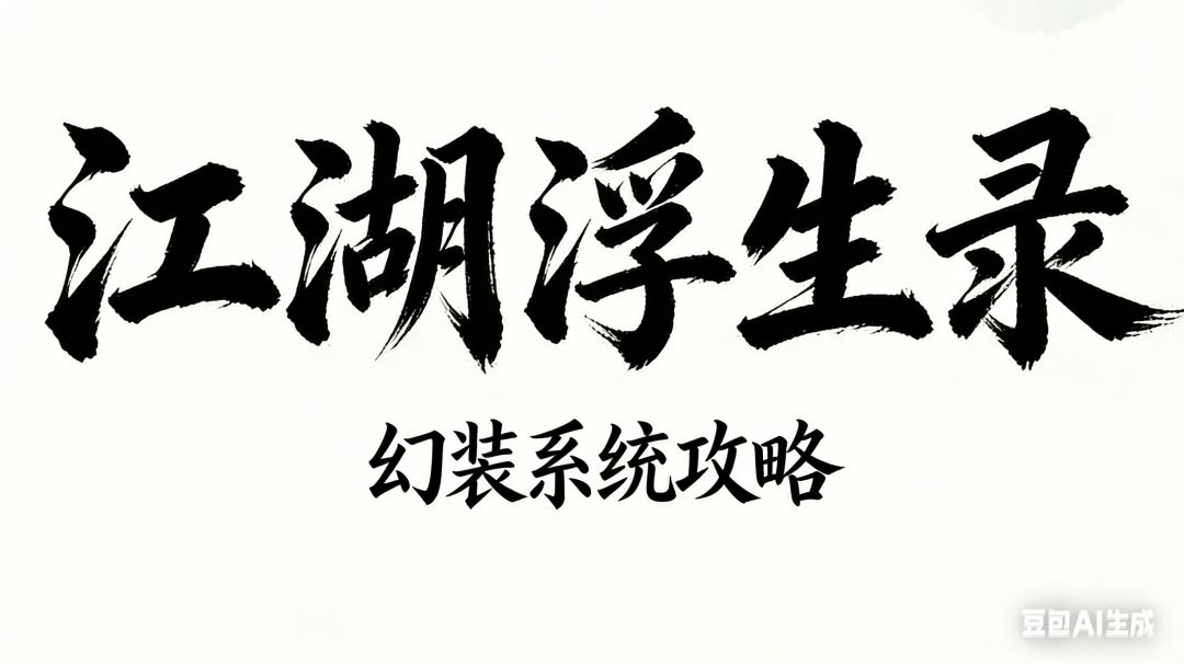江湖浮生录 幻装系统攻略截图