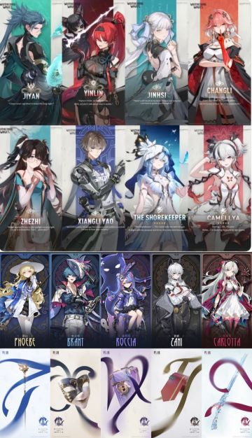 鸣潮1.0与2.0新角色立绘对比，各有千秋!