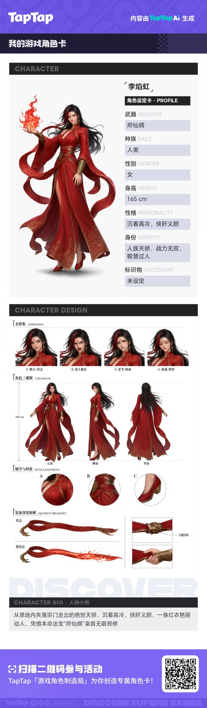 李焰虹 · 我的角色设定卡截图