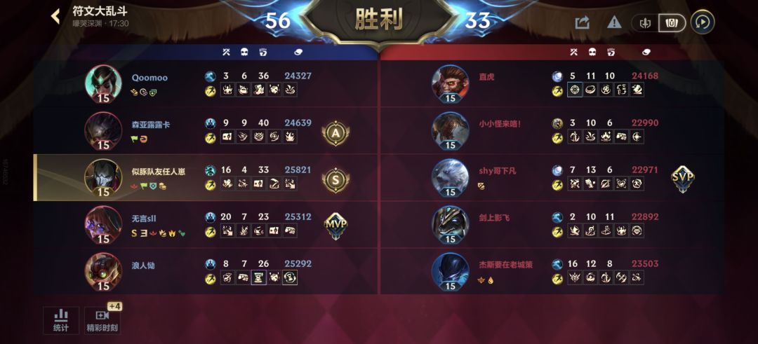 符文开启最爽的一把。 2