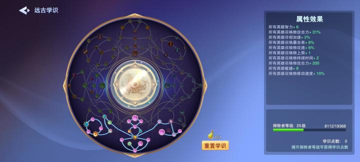 强烈建议远古学识重置改为免费截图