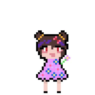 自制恶魔术士皮肤：花裙女孩